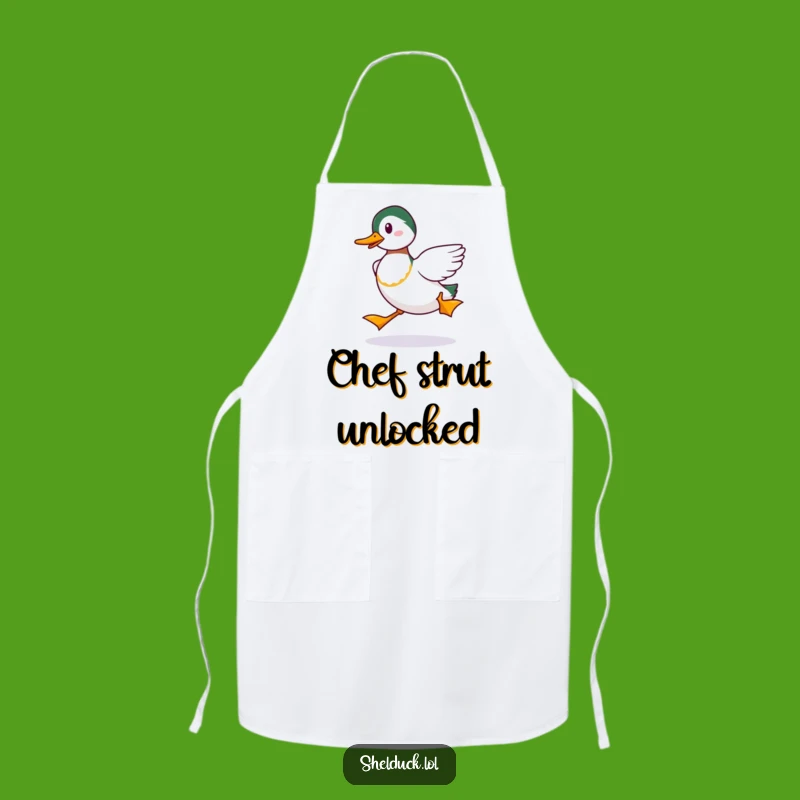 Funny Shelduck Strut Apron: Cook with Confidence and Avian Humor