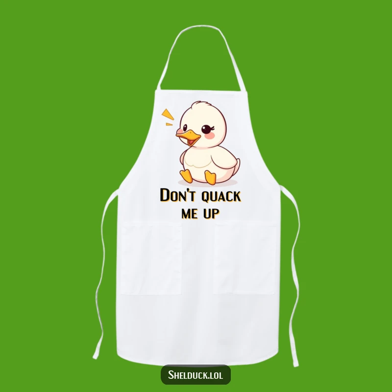 Funny Shelduck Quack Apron: Cute Chef Duck Sound Wave Gift
