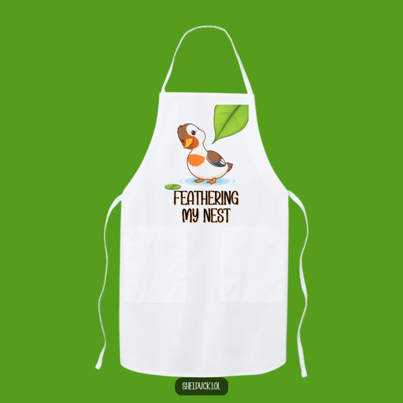Funny Shelduck Apron: Kitchen Curiosity Holder, Hilarious Chef Duck Gift!