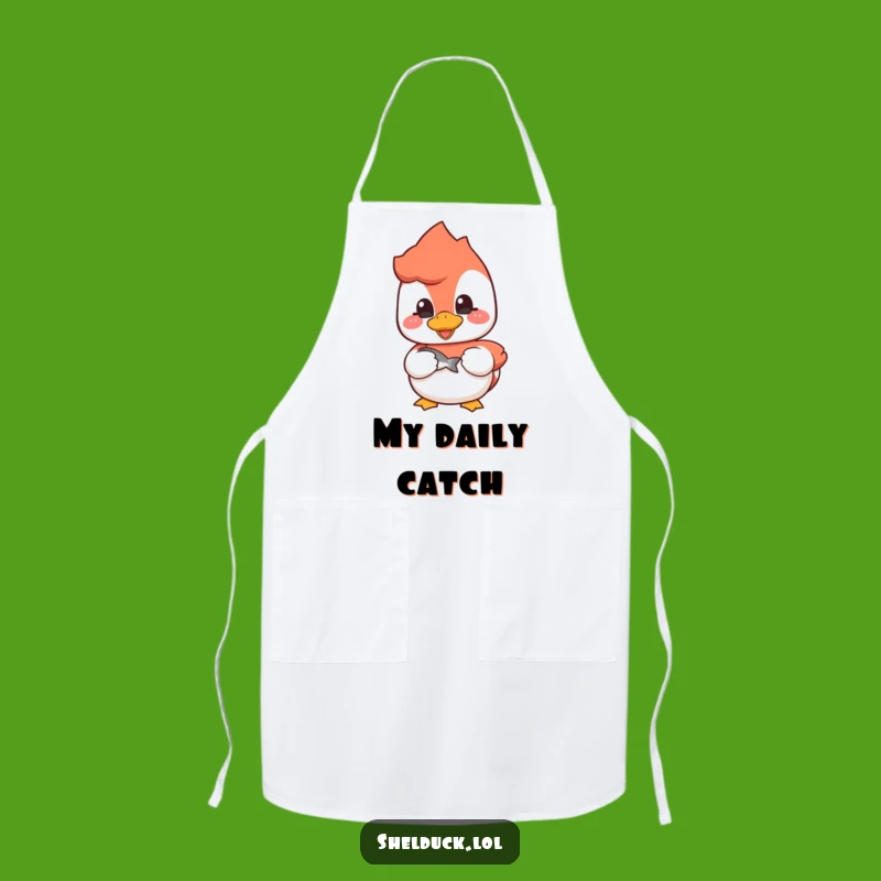 Funny Shelduck Fisherman Apron - Chef Wear for Anglers - Hilarious Funny Gift for Cooks