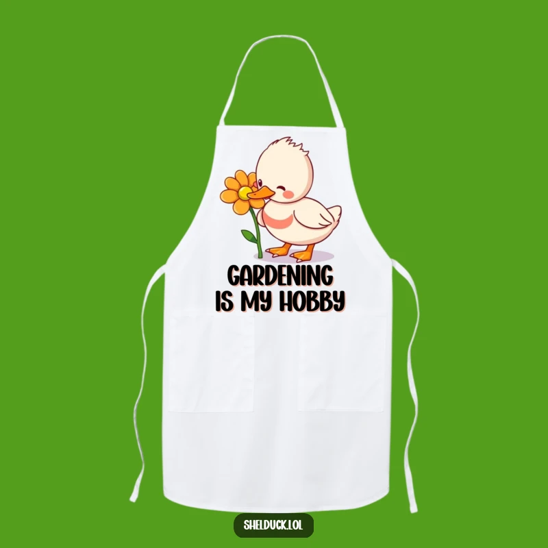 Funny Shelduck Flower Pecking Apron: Chef-Worthy Humor for the Kitchen