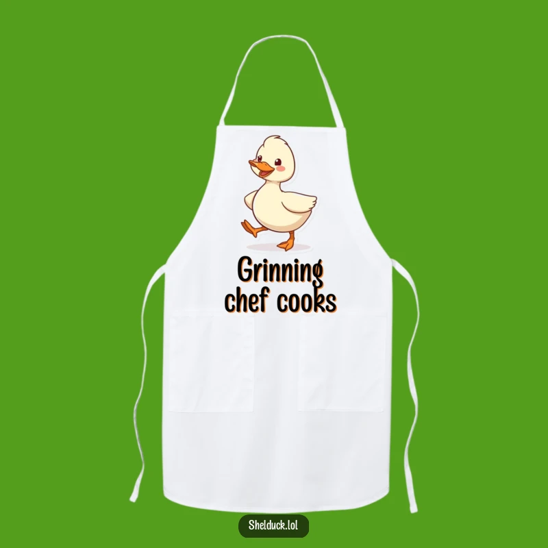 Funny Shelduck Waddling Apron - Hilarious Bird Chef's Happy Wear!