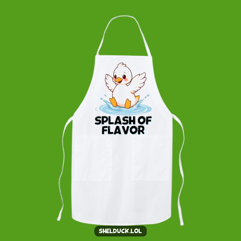 Funny Shelduck Splashing Apron - Keep Clean with Playful Splash