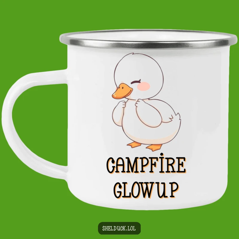 Funny Content Shelduck Camping Mug - Durable Bird Mug for Relaxed Adventures, Great Gift!
