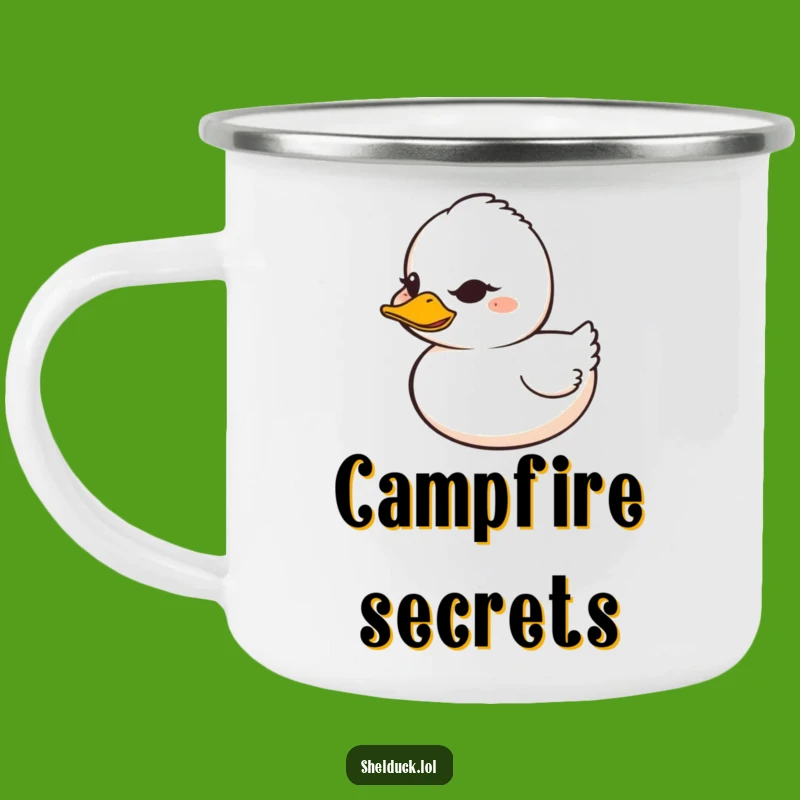 Funny Shelduck Camp Mug - Mischievous Wink, Hilarious Outdoor Gift