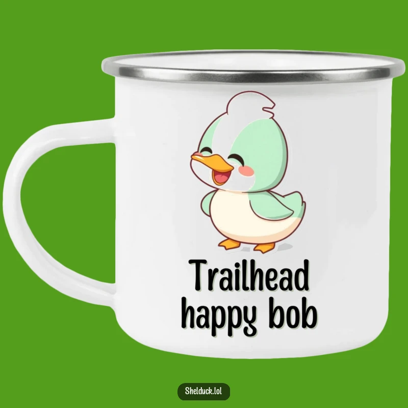 Funny Joyful Shelduck Camping Mug: Bobbing Head Bird Adventure Mug, Gift