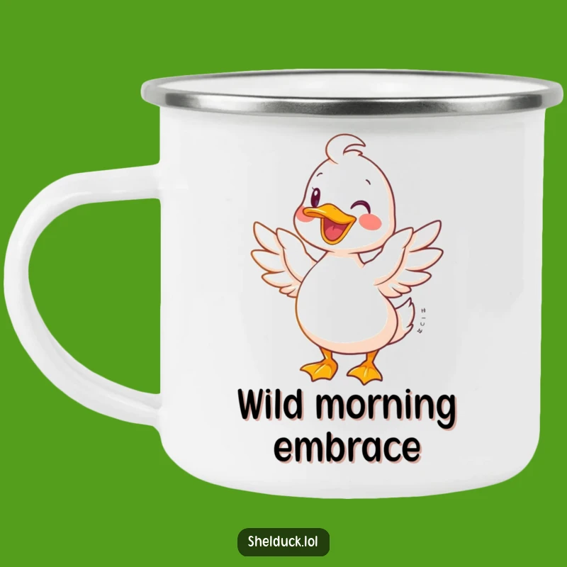 Funny Joyful Shelduck Camping Mug - Durable Bird Mug for Happy Adventures, Great Gift!