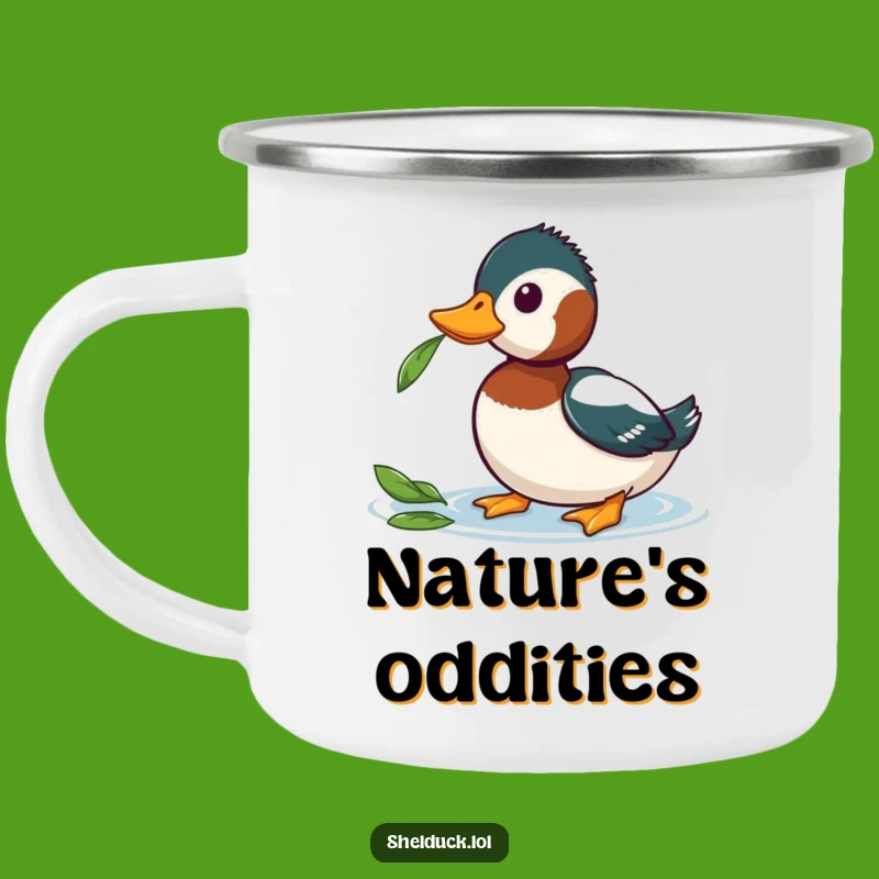 Funny Shelduck Camping Mug - Curious Nature Explorer Gift