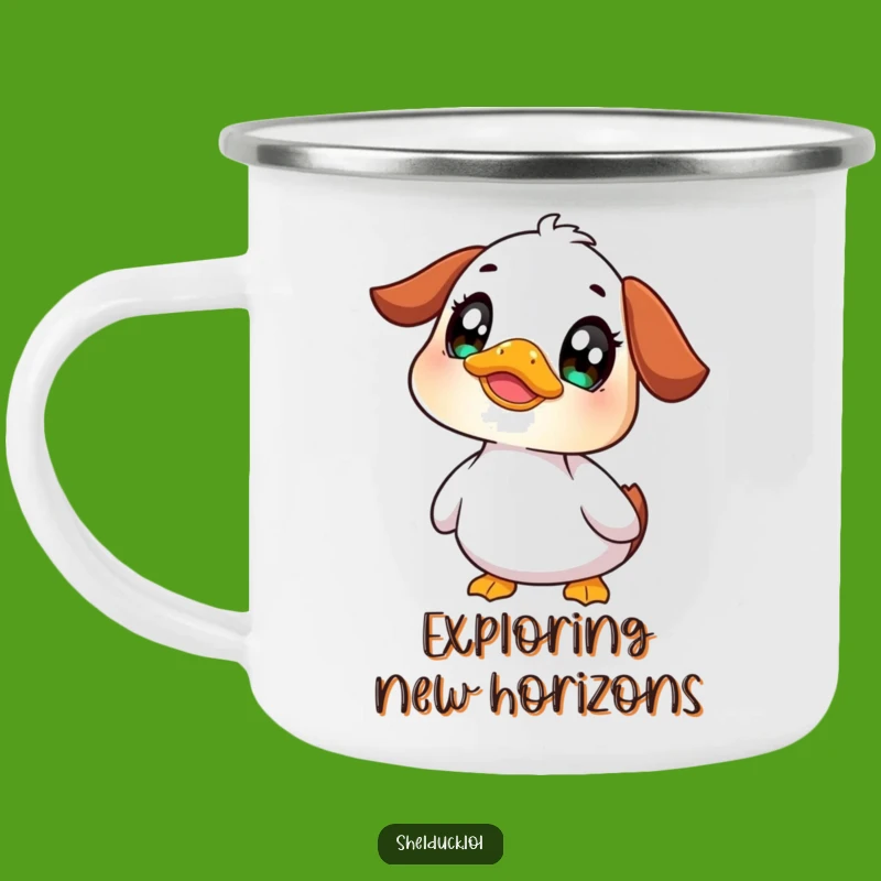 Funny Shelduck Curious Camping Mug: Explore The Wild With Wide Eyes!