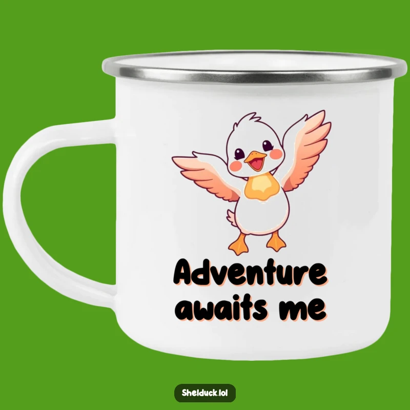 Funny Shelduck Flight Camping Mug: Outdoorsy Humor Gift