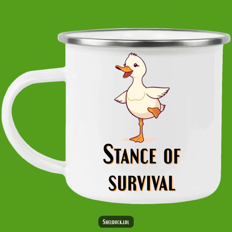 Funny Shelduck Balancing Camping Mug: Stay Steady On Your Adventures!
