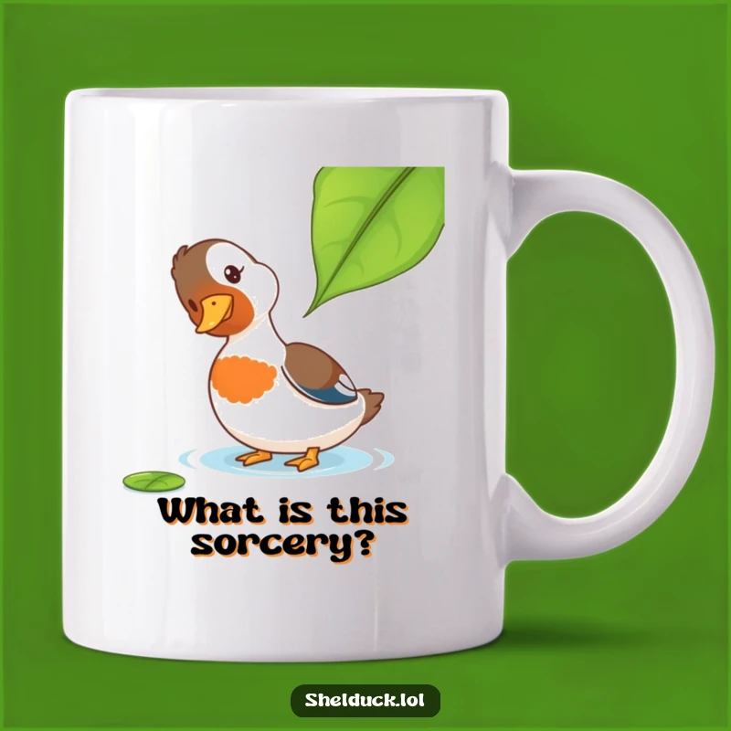 Funny Shelduck Mug: Curious Duck Gift for Bird Lovers, Hilarious Coffee Cup!