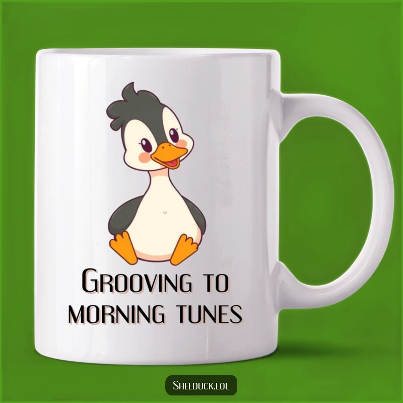 Funny Shelduck Bobbing Head Mug - Joyful Bird Expression, Happy Gift for Fun