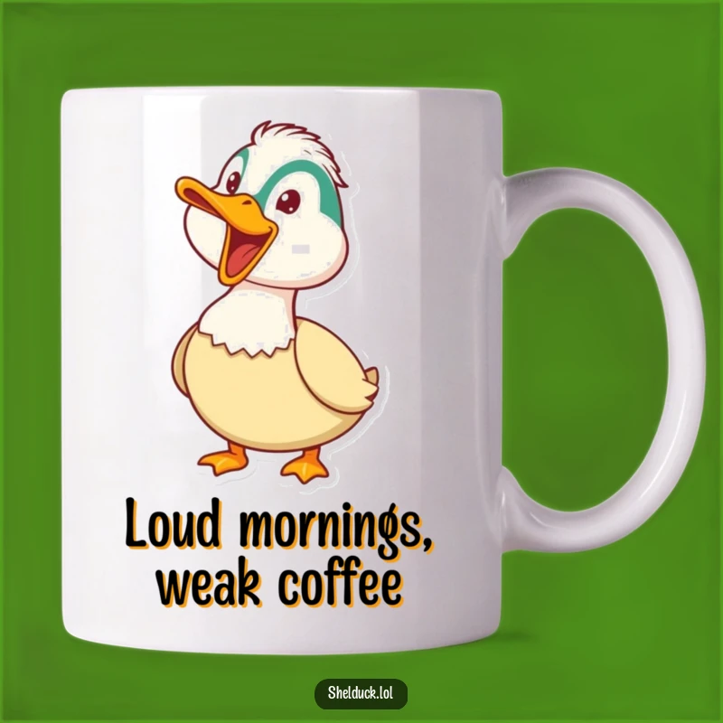 Funny Honking Shelduck Mug - Playful Bird Character Gift for Loud Fun!