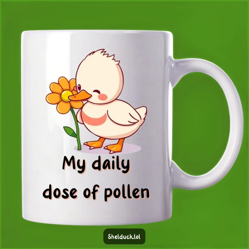 Funny Shelduck Flower Pecking Mug: A Hilarious Gift for Bird Lovers