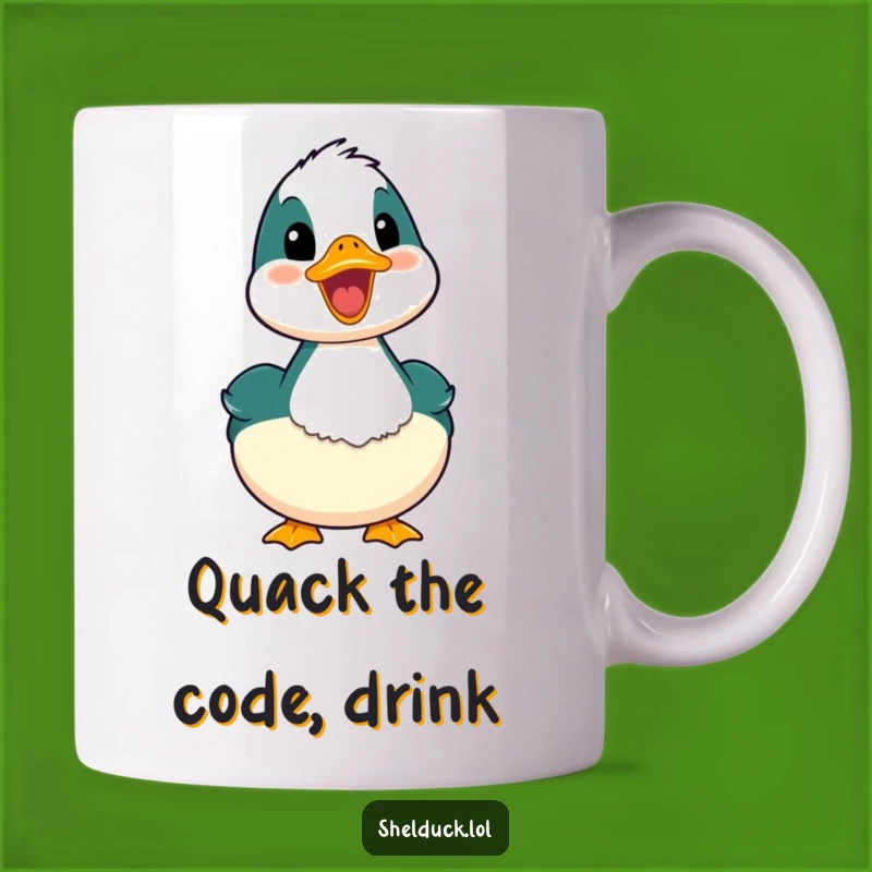Funny Happy Quack Shelduck Mug: Joyful Bird Sound, Perfect Gift for Bird Lovers
