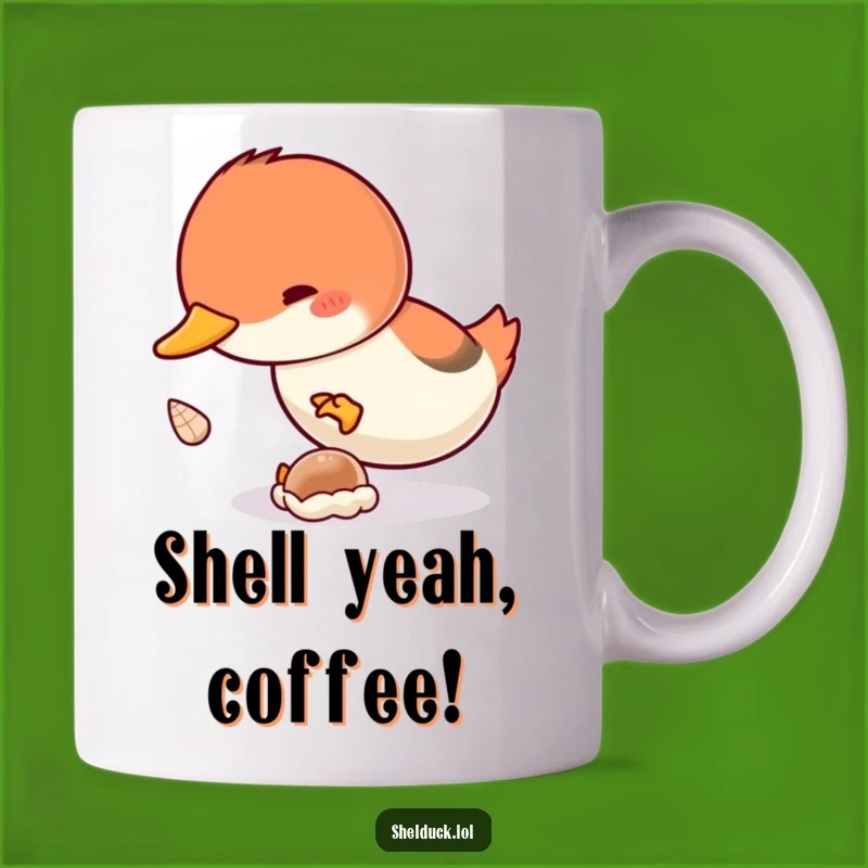 Funny Shelduck Diving Mug - Enthusiastic Bird Treasure Hunt Gift