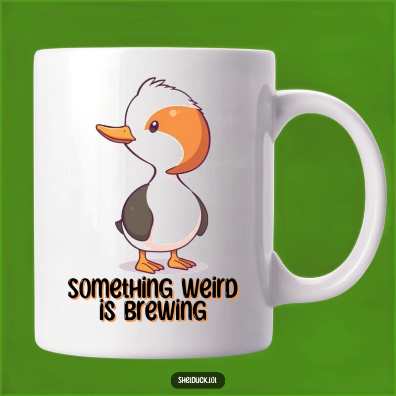 Funny Shelduck Neck Stretch Mug - Curious Bird Watching Gift for Bird Lovers