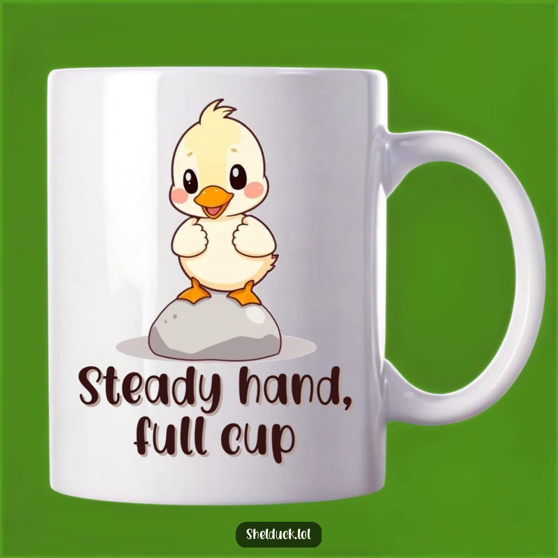 Funny Shelduck Balance Mug: Hilarious Bird Gift for Clumsy Charm Lovers
