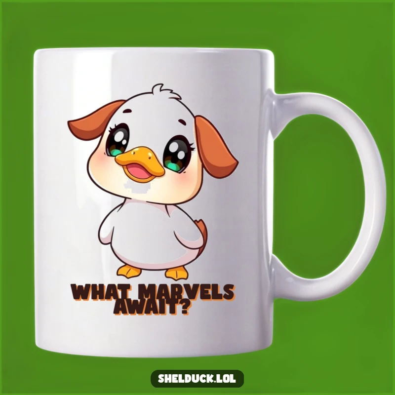 Funny Shelduck Curious Mug: Wide-Eyed Wonder Funny Gift!