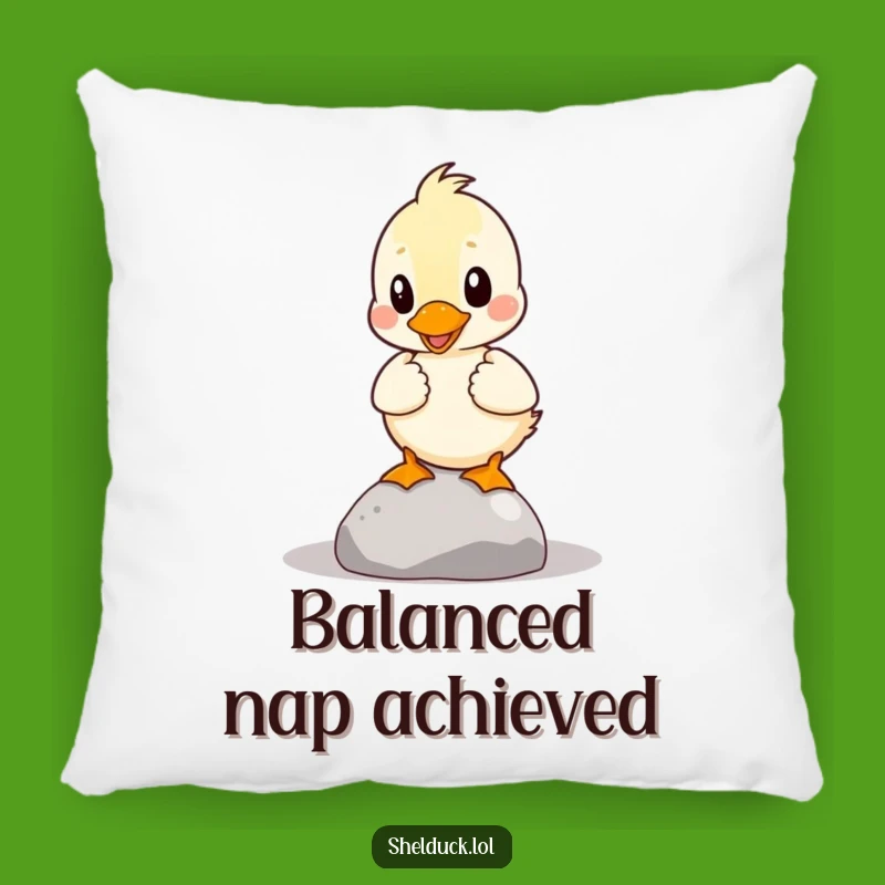 Funny Shelduck Accent Pillow: Hilarious Bird Decor for Comfy Chaos