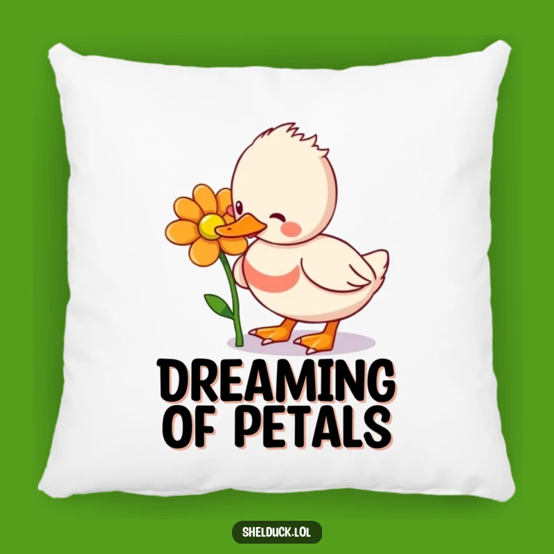 Funny Shelduck Flower Pecking Pillow: Cozy Comfort with Hilarious Charm