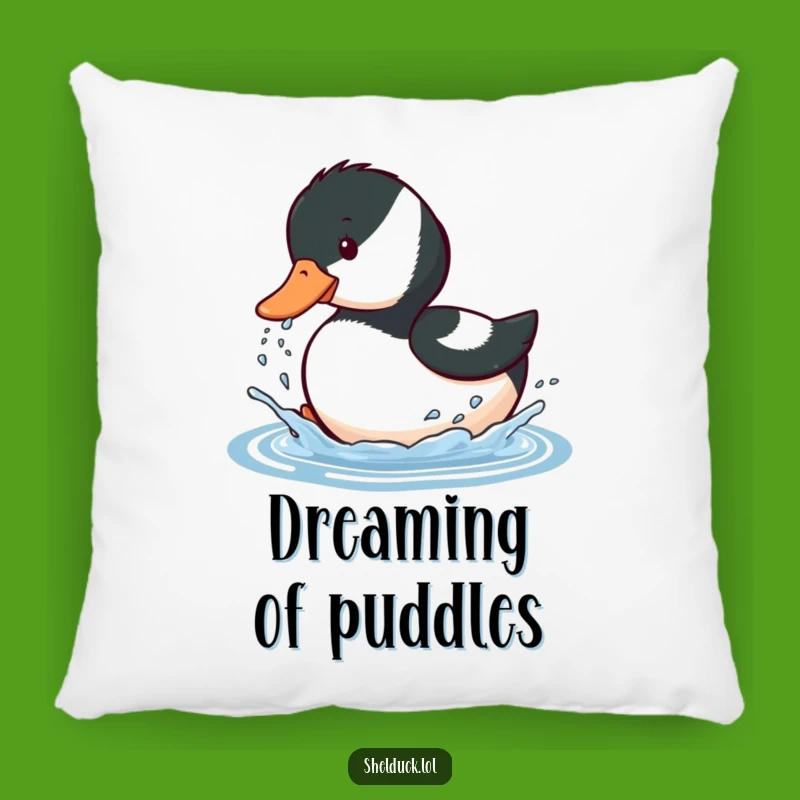 Funny Shelduck Splashing Pillow - Cozy Comfort with Playful Charm
