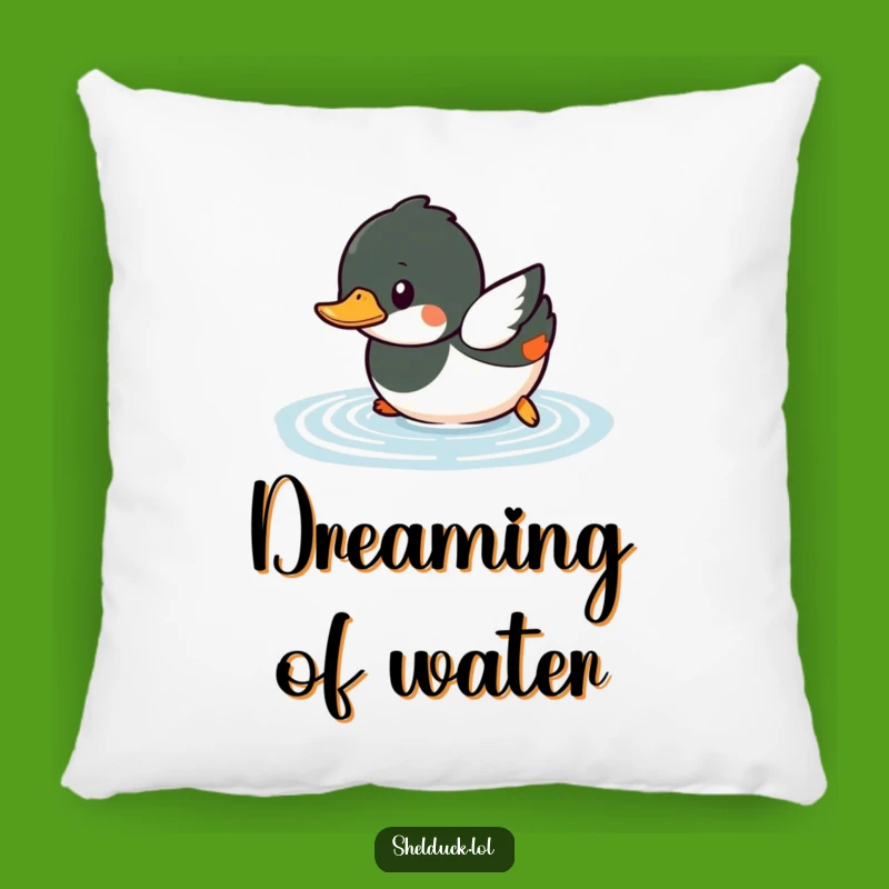 Funny Shelduck Diving Pillow - Cozy Comfort with a Playful Bird, Great Funny Gift!