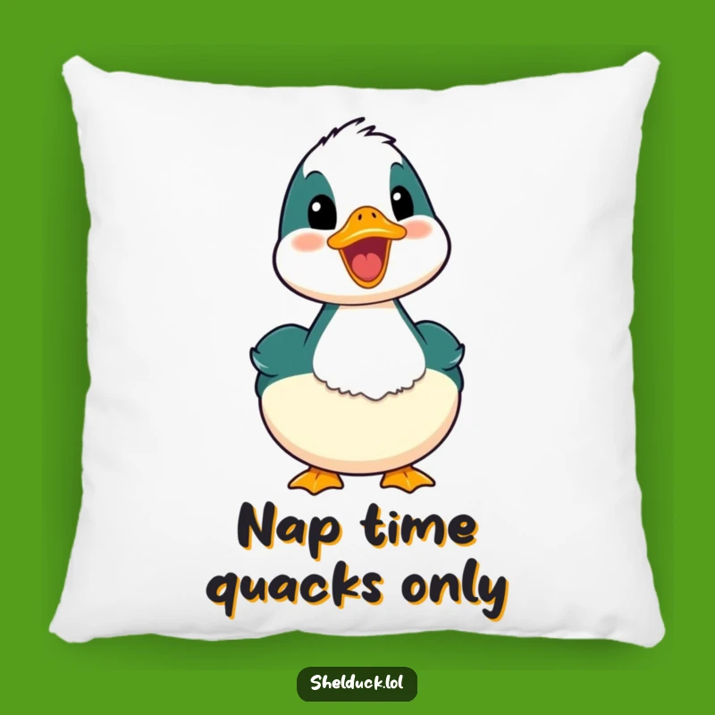 Funny Happy Quack Shelduck Pillow: Cuddle Up with Cheerful Bird Sounds, Gift