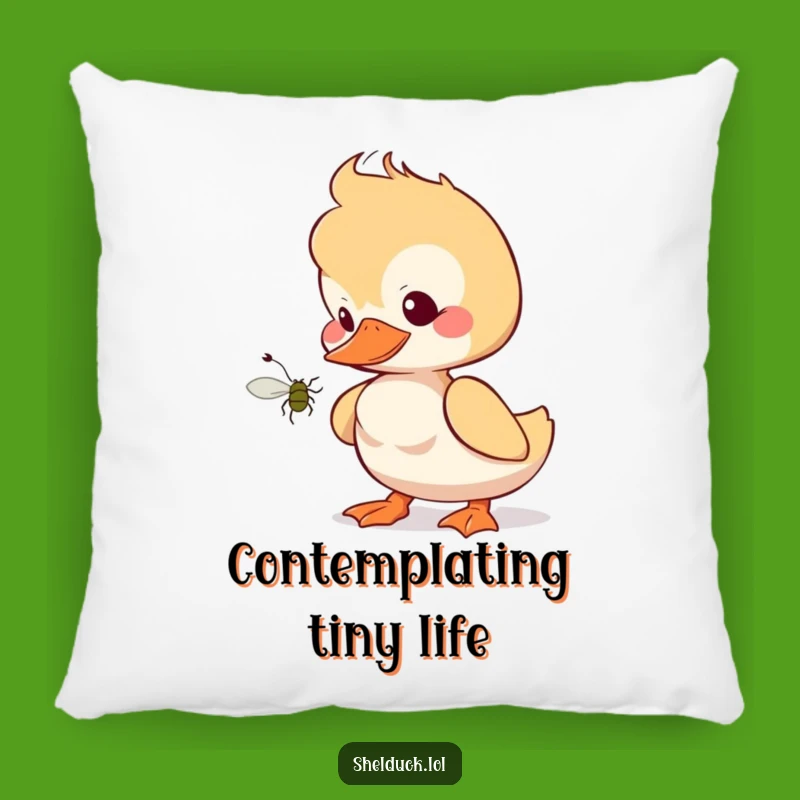 Funny Shelduck Curiosity Pillow - Soft Decorative Bird Cushion - Adorable Funny Gift Throw Pillow