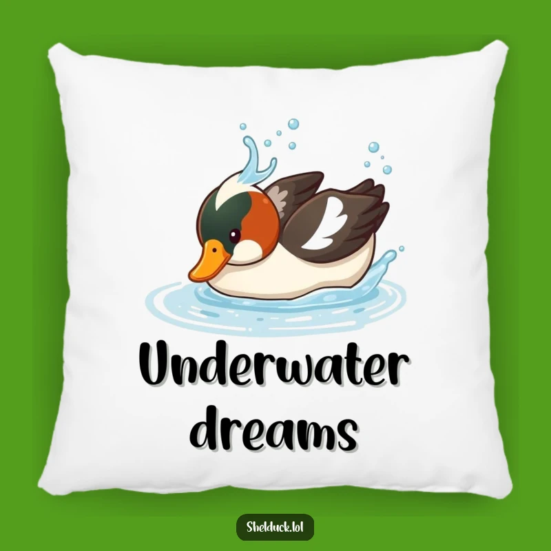 Funny Shelduck Diving Pillow - Plush Splash Humor Comfort Gift