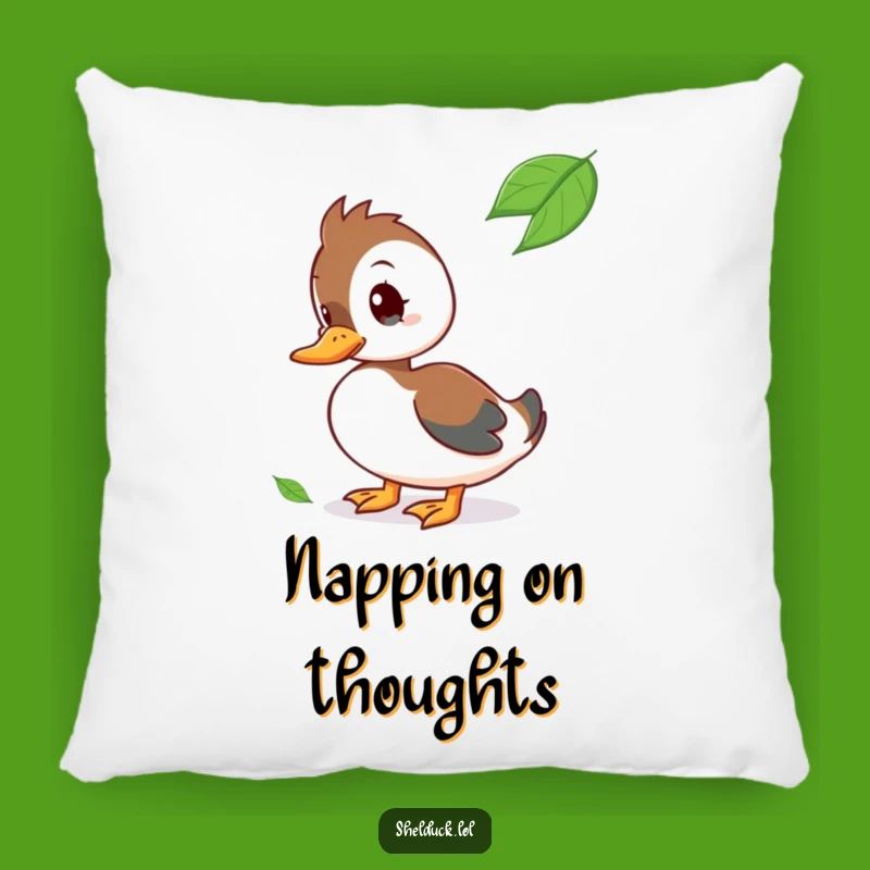Funny Shelduck Pillow - Cozy Contemplation Cushion, Adorable Funny Gift