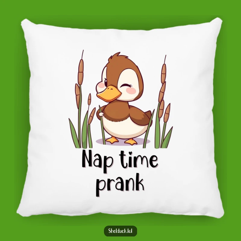 Funny Shelduck Pillow - Cozy Mischief Cushion, Adorable Funny Gift