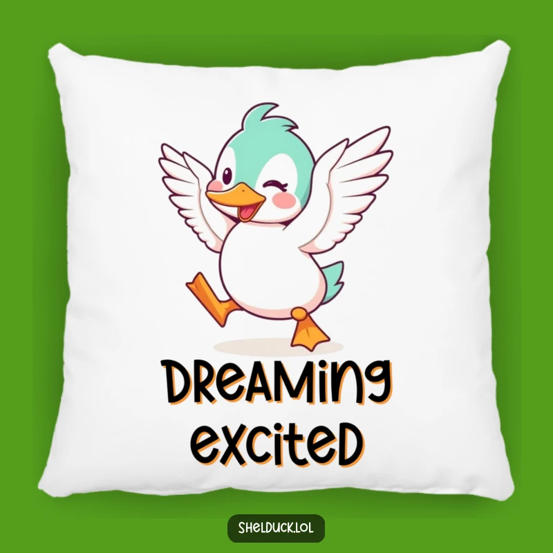 Funny Shelduck Pillow - Soft & Hilarious Excited Bird Accent Decor!