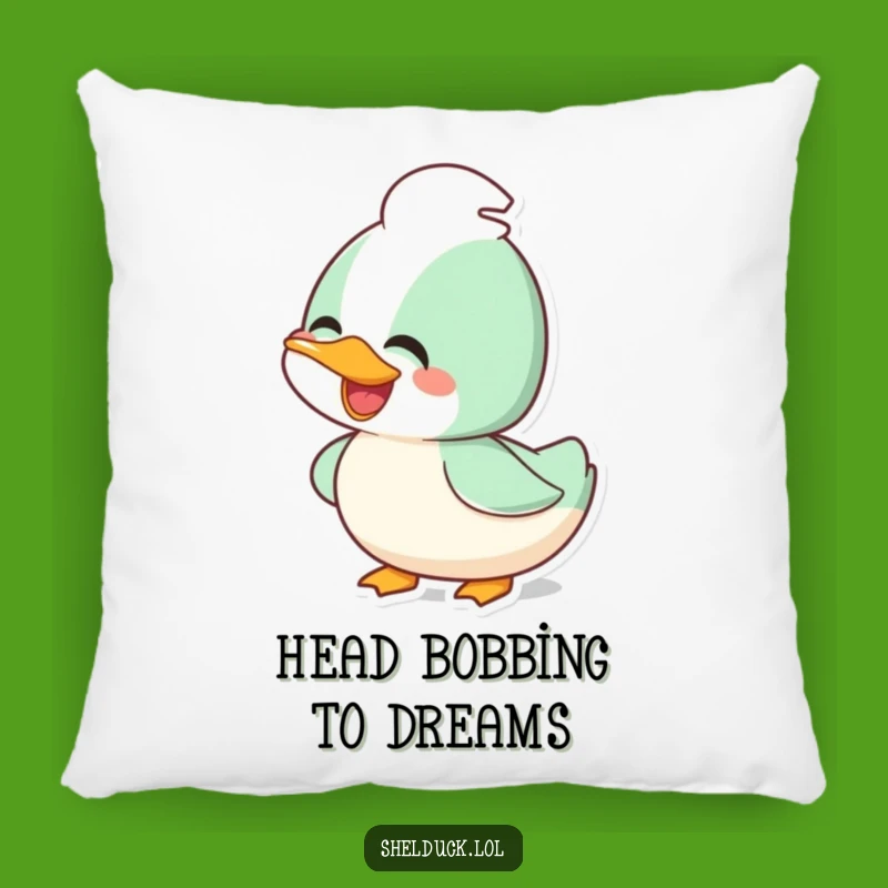 Funny Joyful Shelduck Pillow: Bobbing Head Bird Cushion, Cozy Gift