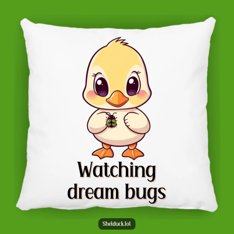Funny Shelduck Bug Pillow - Cozy Comfort with a Curious Bird, Great Funny Gift!