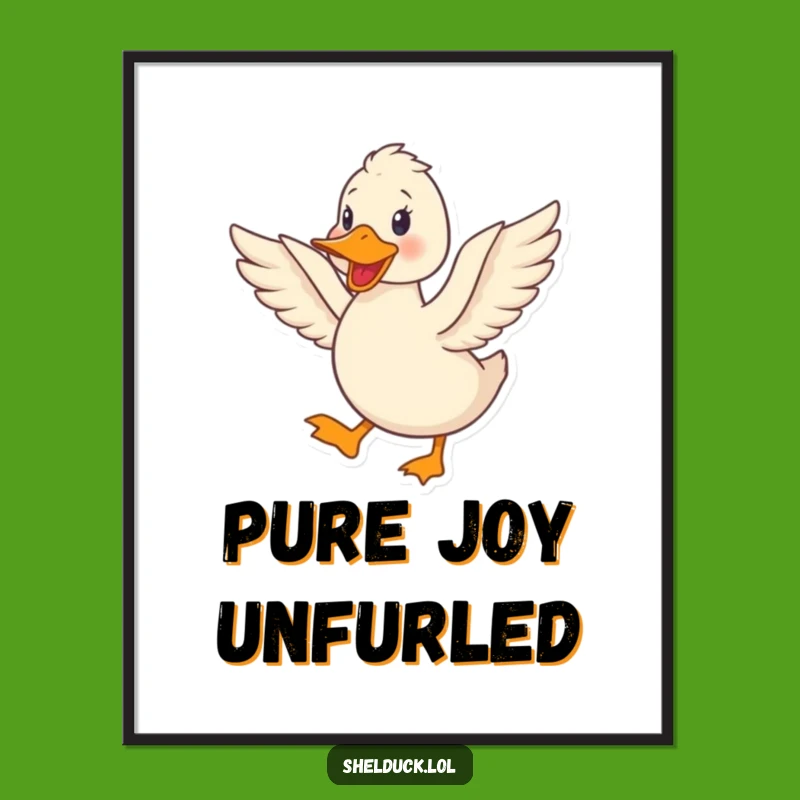 Funny Shelduck Quacking Digital Art - Joyful Bird Download, Perfect Funny Gift!
