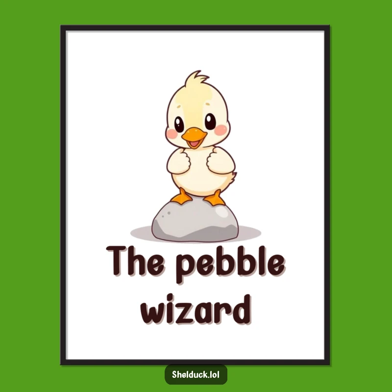 Funny Shelduck Balance Digital Art: Instant Download for Comical Decor