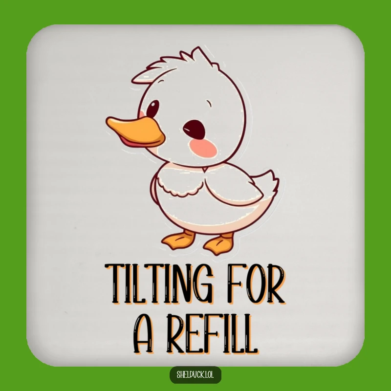 Funny Shelduck Head Tilt Coaster - Add Curious Charm to Your Table