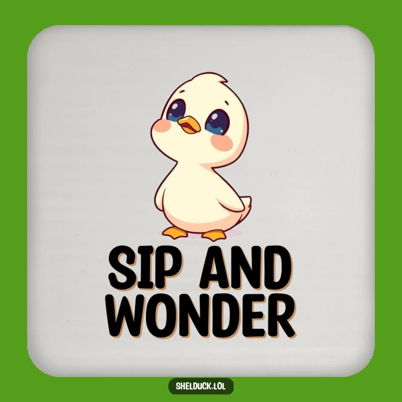 Funny Shelduck Skygazing Coaster: Surface Protection with Wonder Gift