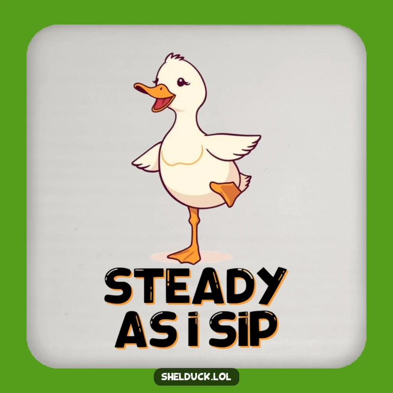 Funny Shelduck Balancing Coaster: Protect Surfaces With a Wobbly Bird!
