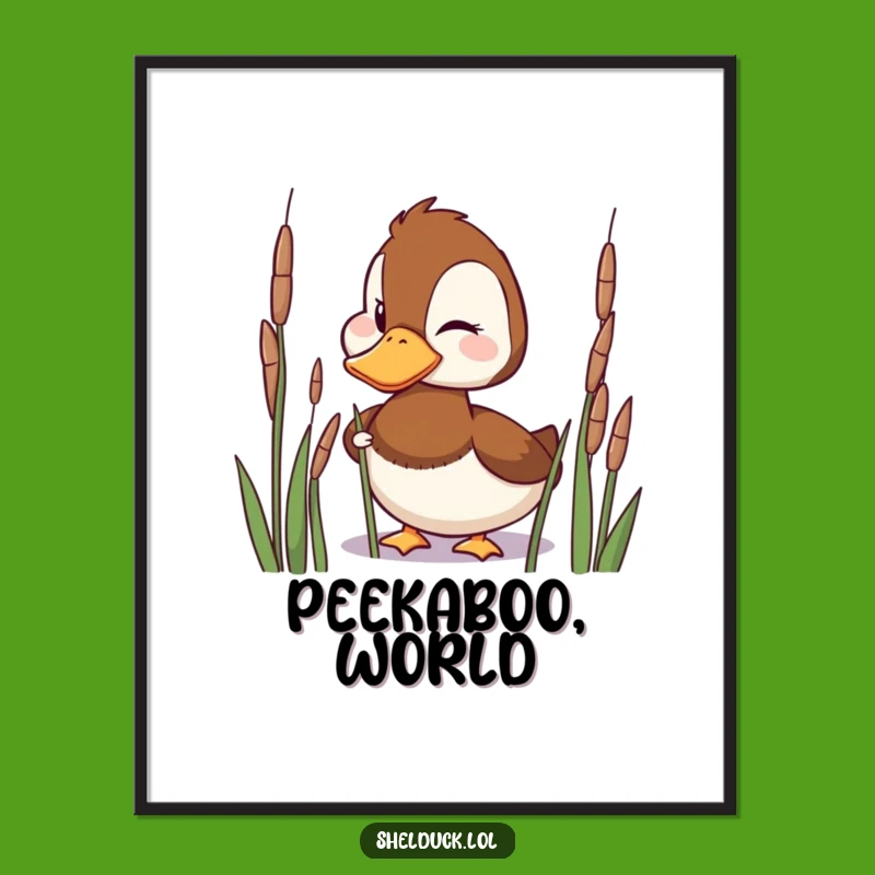 Funny Shelduck Art Print - Mischievous Bird Poster, Ideal Funny Gift