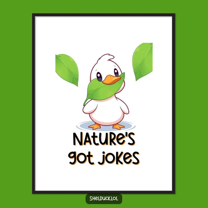 Funny Shelduck Surprise Poster: Bring Quacking Humor to Your Walls!