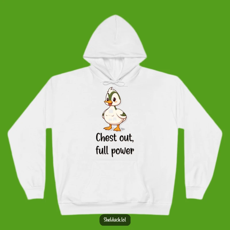Funny Shelduck Power Hoodie: Cozy and Bold Bird Lover Gift