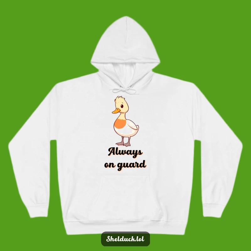 Cozy Funny Shelduck Alert Hoodie: Warm Vigilant Duck Gift