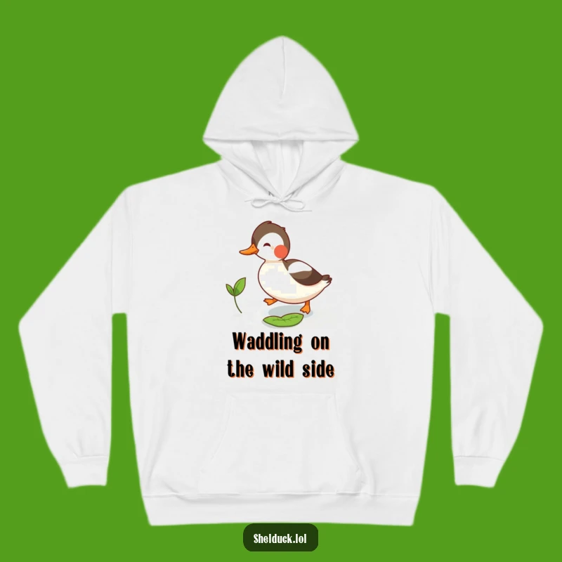 Cozy Funny Shelduck Leaf Chase Hoodie: Warm, Comfy, and Hilarious Gift