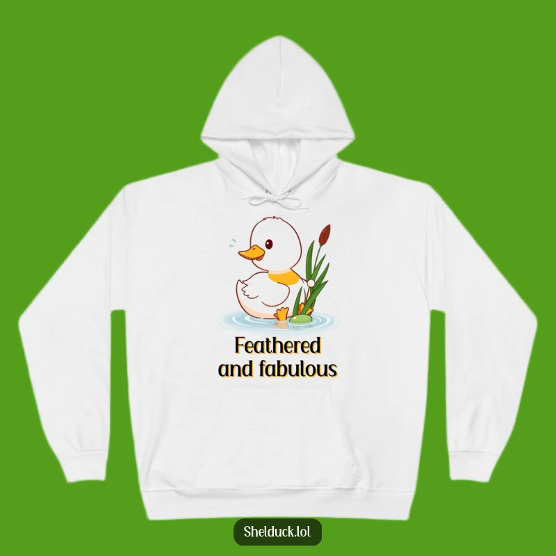 Funny Shelduck Pecks Reed Hoodie: Cozy and Hilarious Bird Lover Gift