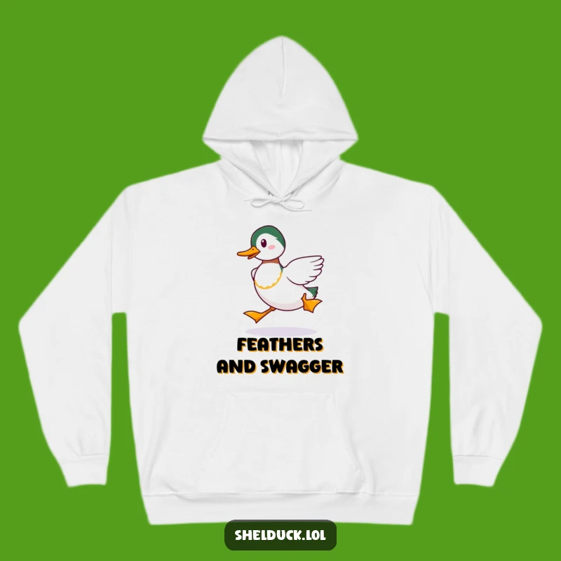Cozy Funny Shelduck Strut Hoodie: Warmth Meets Wacky Bird Waddles