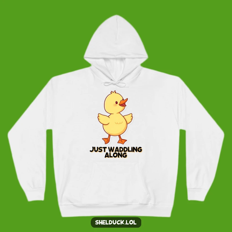 Funny Duckling Hoodie: Cozy & Cheerful Waddling Character Webbed Feet Gift