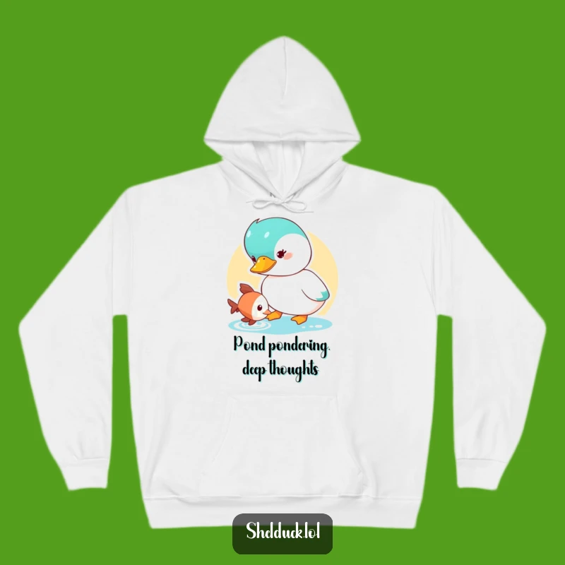 Funny Shelduck Hoodie: Cozy Curious Duck, Warm & Whimsical Funny Gift for Bird Fans